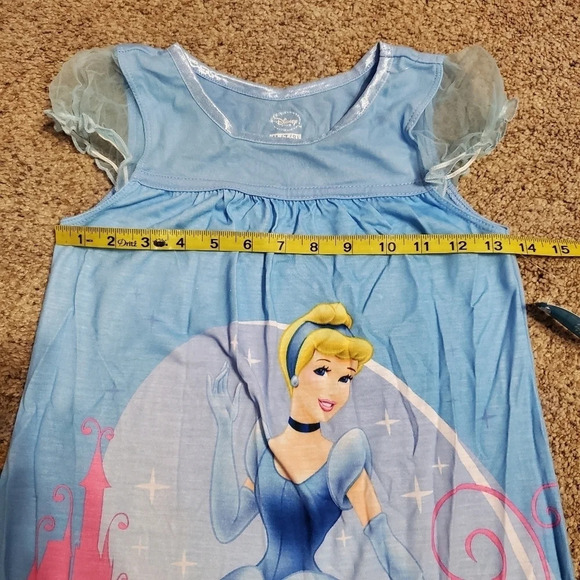 Disney Store Princess Cinderella Girls Nightgown Pajamas M 7/8 - Picture 7 of 10
